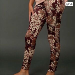Joyfolie Currant Floral Leggings